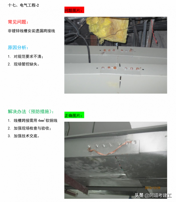 機電安裝常見問題彙編,施工實圖加問題解析,還有防治措施 機電安裝常見問題彙編,施工實圖加問題解析,還有防治措施