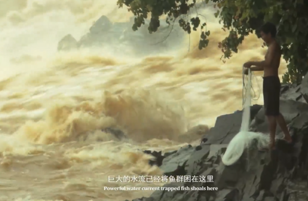 湄公河最瘋狂的捕魚人，極端洪水嚇得你冒冷汗，他們卻在水中玩命