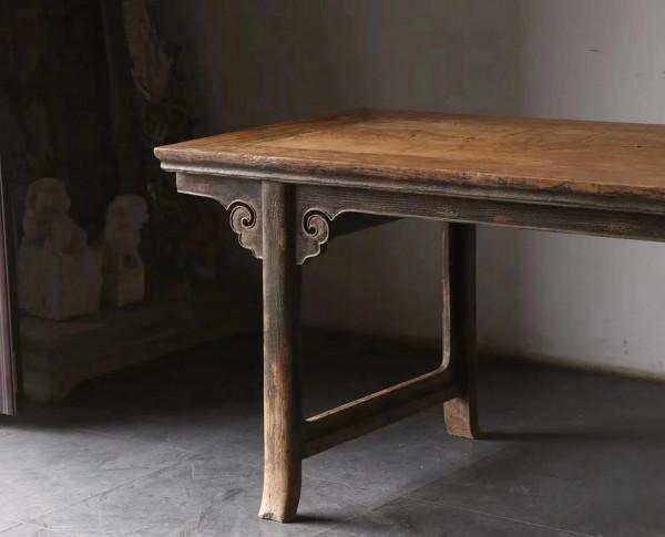 高束腰畫案，樸雅捲雲紋畫案，高束腰香桌