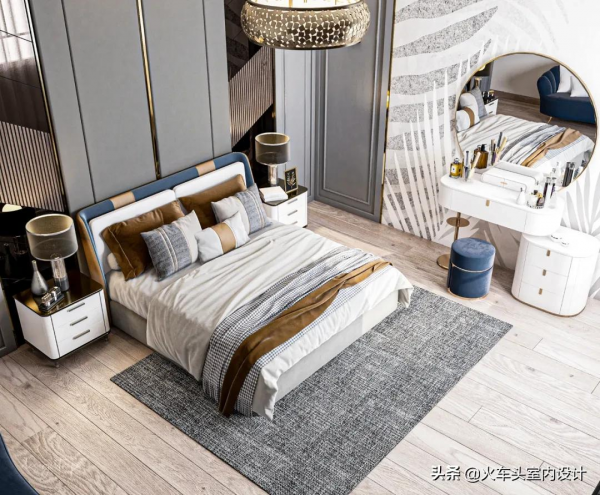 這些輕奢系臥室裝修設計真美