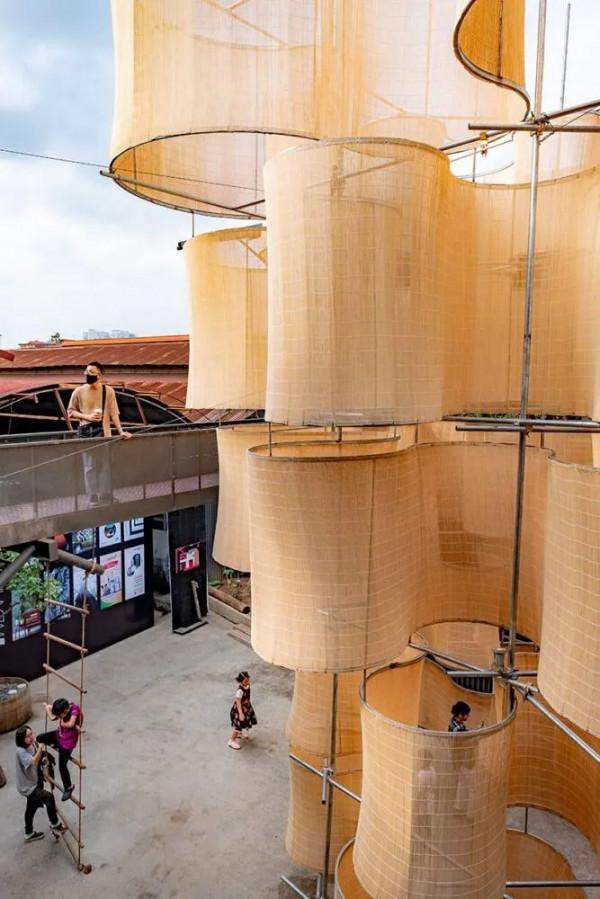 越南半透明竹編展廳 / Weplay 越南半透明竹編展廳 / Weplay