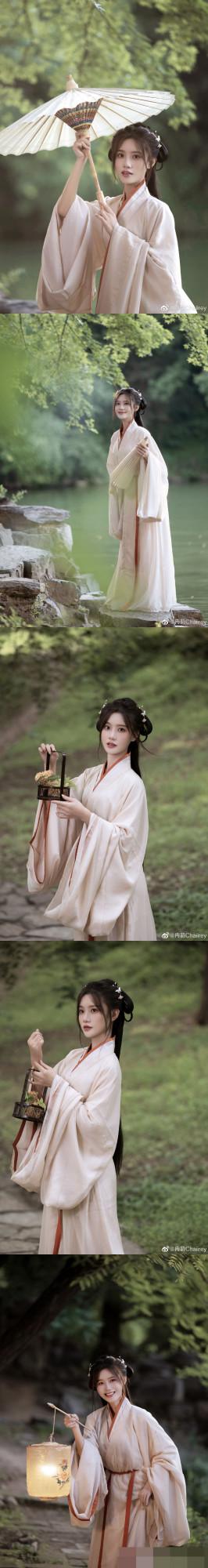 中秋就是要穿漢服！同一個攝影師同樣的漢服造型，女星們來比美啦