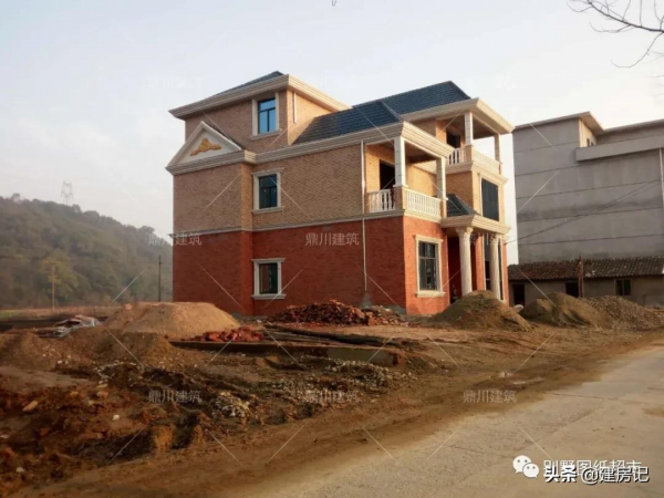 28萬建廣西複式三層別墅，佔地125㎡，7室4廳+車庫，圖紙好評如潮