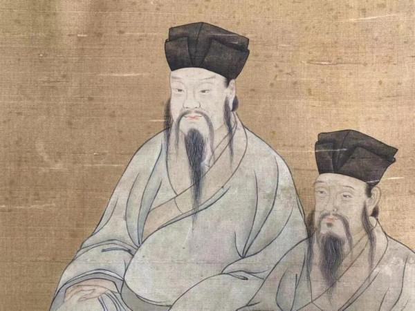 看看唐寅的絹畫