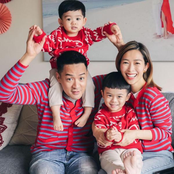 眾星親子拜年圖