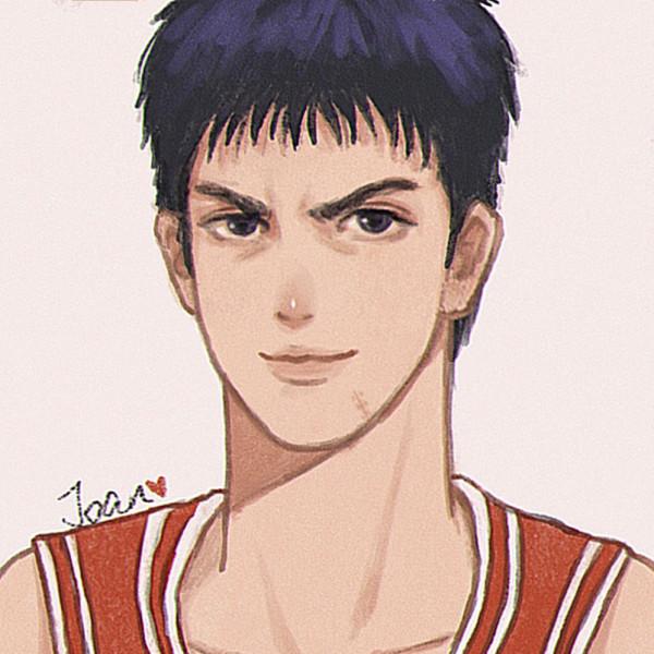 巨好看的手繪頭像，灌籃高手專場，流川楓太帥啦