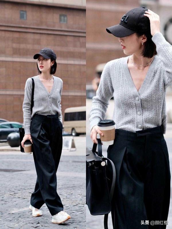 今年秋天流行穿“針織衫”,搭配黑色西裝褲灑脫時髦,優雅大方 今年秋天流行穿“針織衫”,搭配黑色西裝褲灑脫時髦,優雅大方