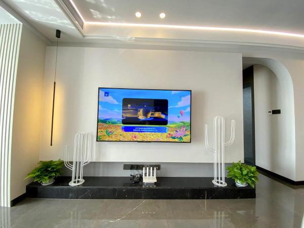 仁壽碧水雲天99平現代輕奢完工實拍，豐巢裝飾實景裝修案例