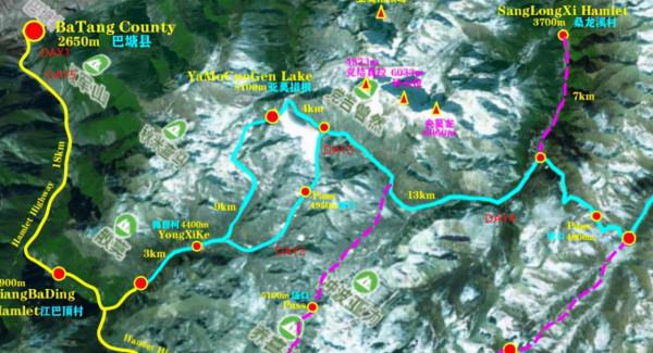 川西海拔最高最大最藍的海子——亞莫措根