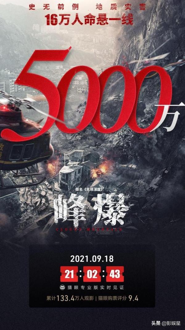 6小時5000萬票房！朱一龍的《峰爆》，詮釋了“中國式救援”