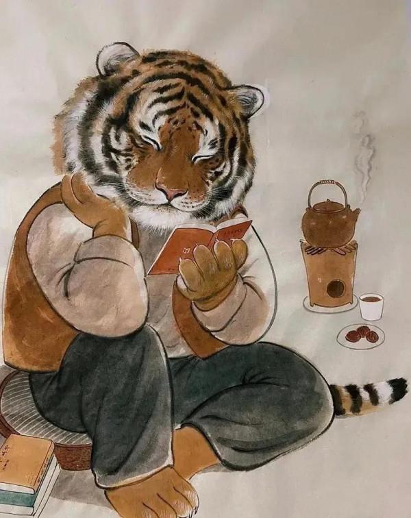 虎年萌虎的生活圖欣賞