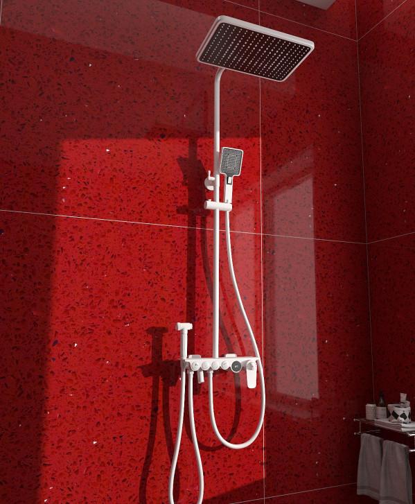 自從買了這款白色花灑，老婆每天都抱著我不撒手，太漂亮了