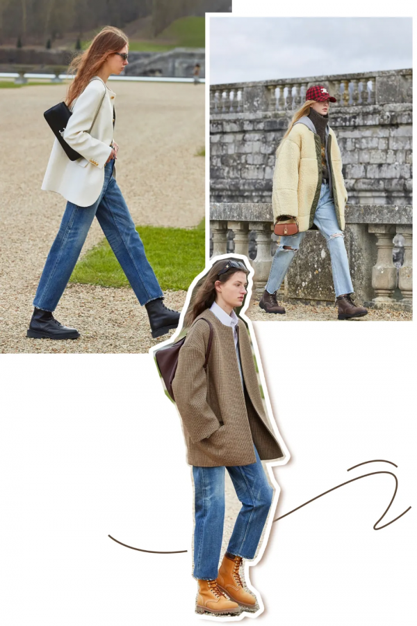 馬丁靴的30個穿搭示範，可甜可鹽，時髦炸了