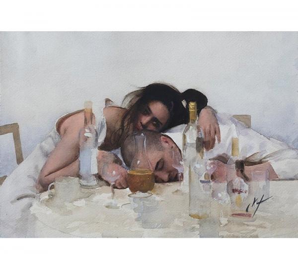 平凡的日子——Art Nick Alm女性人物繪畫作品