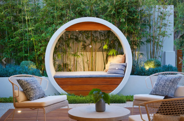 5個用竹子做裝飾的30㎡小花園，顏值瞬間提升了一大截