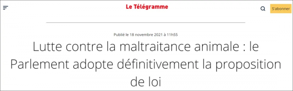 法國《反虐待動物法》出臺!我們的立法還會遠嗎? 法國《反虐待動物法》出臺!我們的立法還會遠嗎?