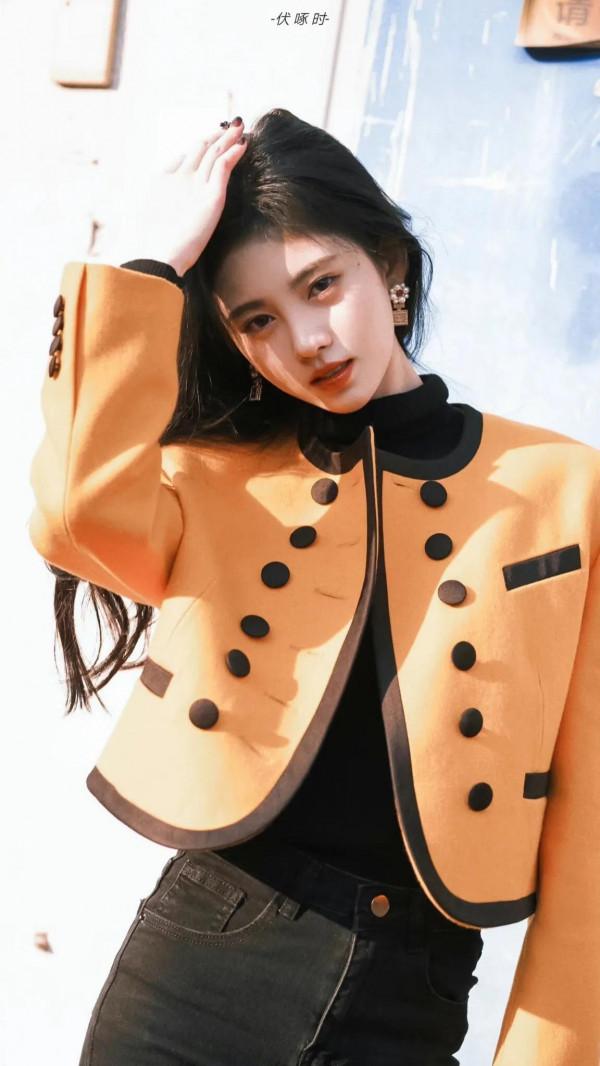 鞠婧禕這樣穿真是太洋氣了