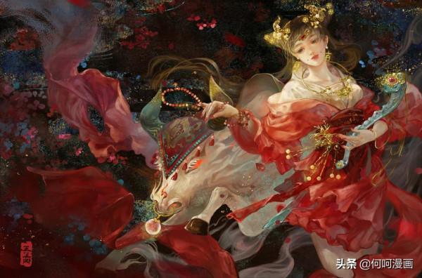 造型漂亮色彩唯美的一組國風（古典）人物插畫作品！讓人賞心悅目