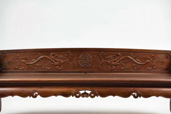 經典制作 &vert; 大紅酸枝明式螭龍紋羅漢床