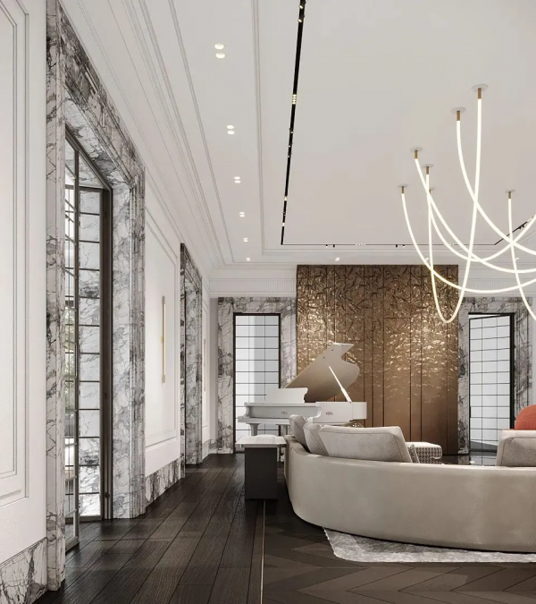 189㎡輕奢豪宅，一半生活，一半藝術