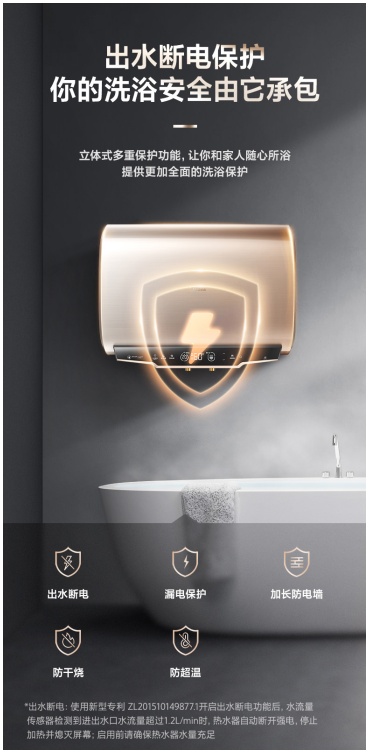 引領輕奢時尚美學 美的超薄60L超薄電熱水器U+開啟優雅沐浴體驗