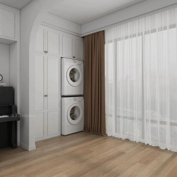 一進門就驚豔！這140㎡簡歐三房，櫃子入牆真爽