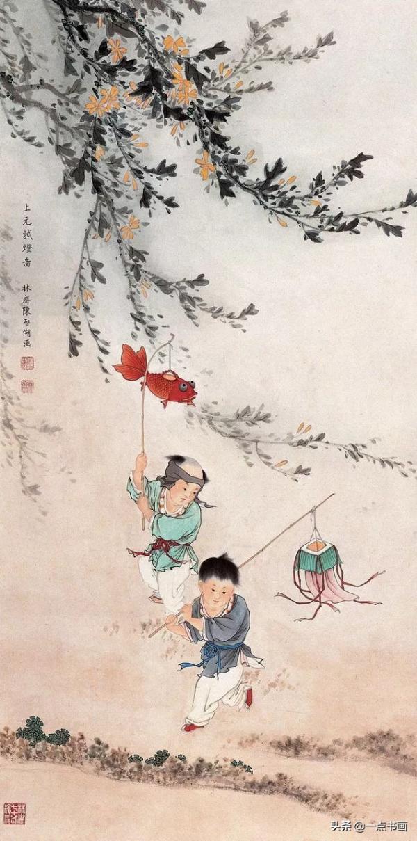 陳啟湖工筆人物欣賞