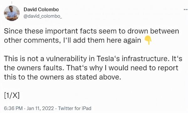 無需鑰匙可開走特斯拉,已入侵25輛!國外少年發現特斯拉漏洞,上演神操作 無需鑰匙可開走特斯拉,已入侵25輛!國外少年發現特斯拉漏洞,上演神操作