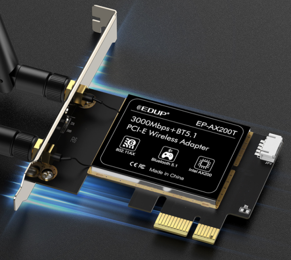 翼聯EDUP&boxv;滿速真千兆 暢快看冬奧 WiFi6無線網絡卡跟網路擁堵說不