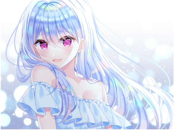 動漫人物後面的背景怎麼畫？使用模糊濾鏡繪製閃光背景