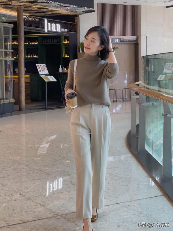 職場通勤怎麼穿？直筒褲幫助你打造大長腿，顯高時髦還百搭