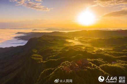 四川宜賓現竹海雲海美如仙境 四川宜賓現竹海雲海美如仙境