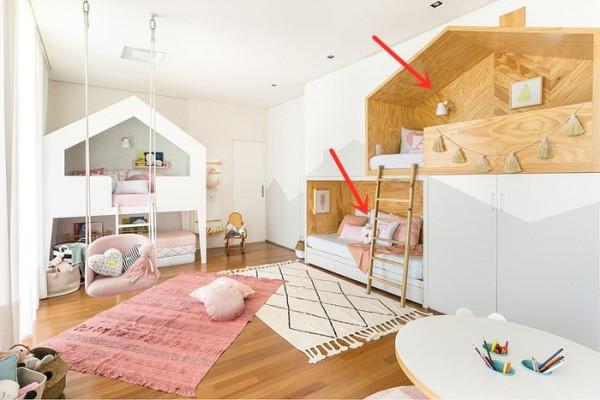 傳統上下鋪已經淘汰，如今流行錯位式設計，互不打擾實現雙櫃收納