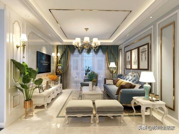 98㎡簡歐設計，還原生活的質感