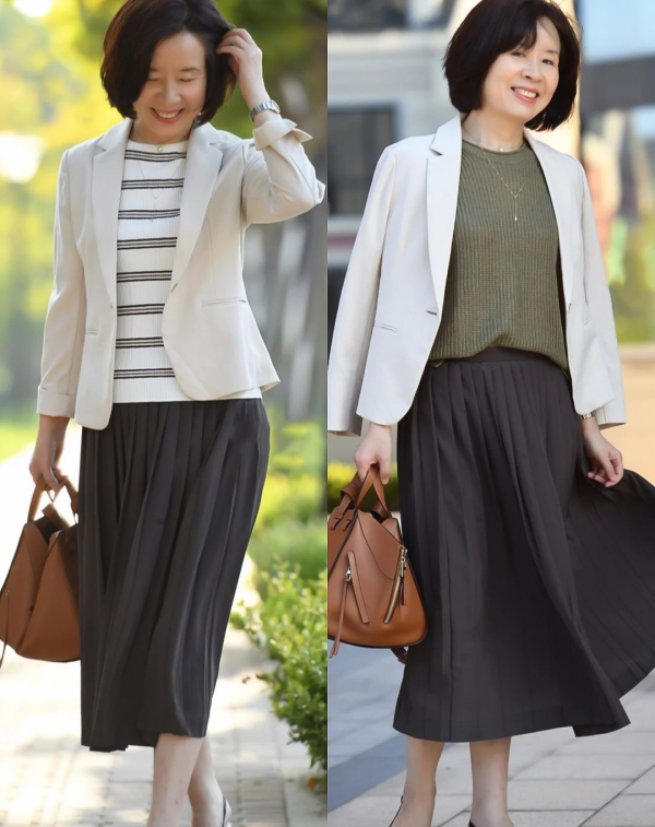 女人五十而不老,三種半身裙搭配不僅優雅保暖,還讓你擺脫大媽感 女人五十而不老,三種半身裙搭配不僅優雅保暖,還讓你擺脫大媽感