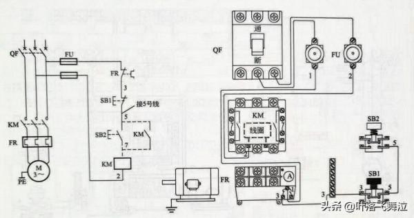 自鎖電路接線示意圖詳細步驟