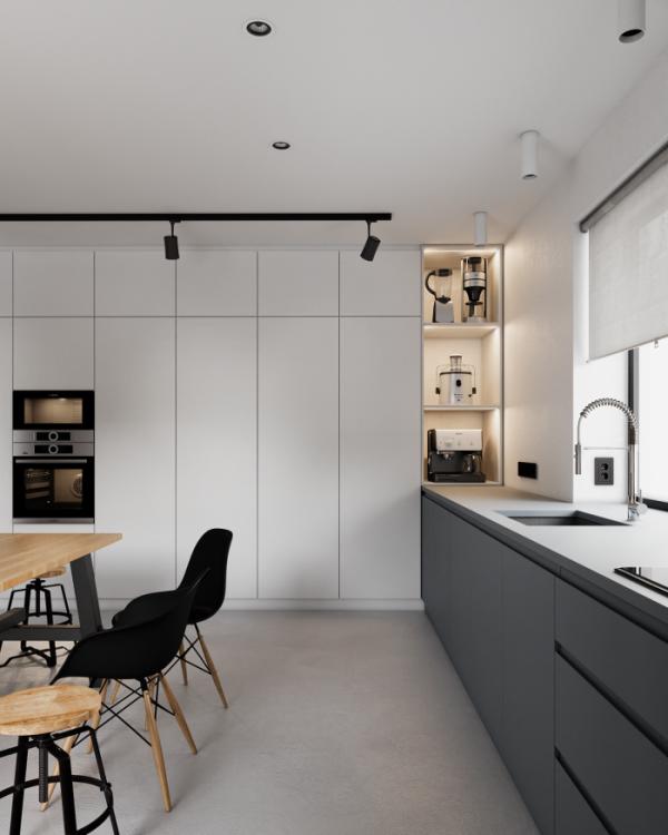 極簡主義，白色主調使得整體更加舒適、簡單、整潔