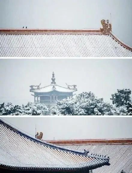 當故宮遇上今年第一場飄雪