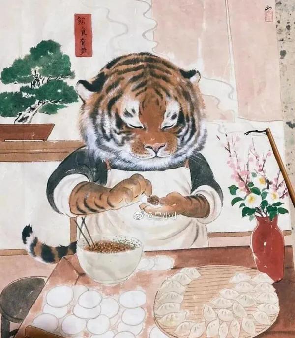 虎年萌虎的生活圖欣賞