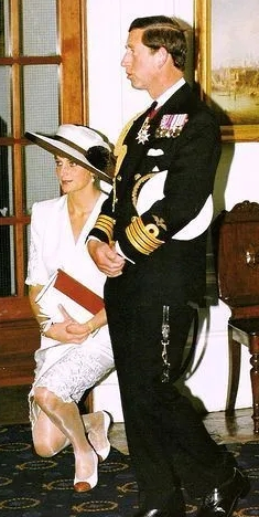 戴安娜行屈膝禮優雅得像仙女,卻在泰國行錯了禮,梅根行禮像侍女 戴安娜行屈膝禮優雅得像仙女,卻在泰國行錯了禮,梅根行禮像侍女