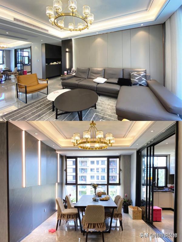 130㎡通風結束，曬曬砸了40萬的效果，輕奢大氣檔次感十足