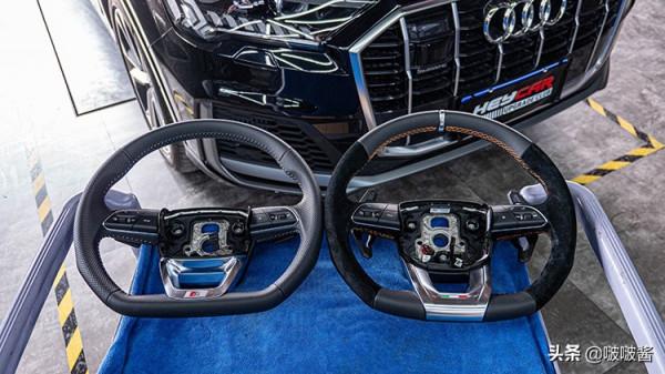 奧迪Q7改裝蘭博基尼加熱方向盤，這氣質完全符合