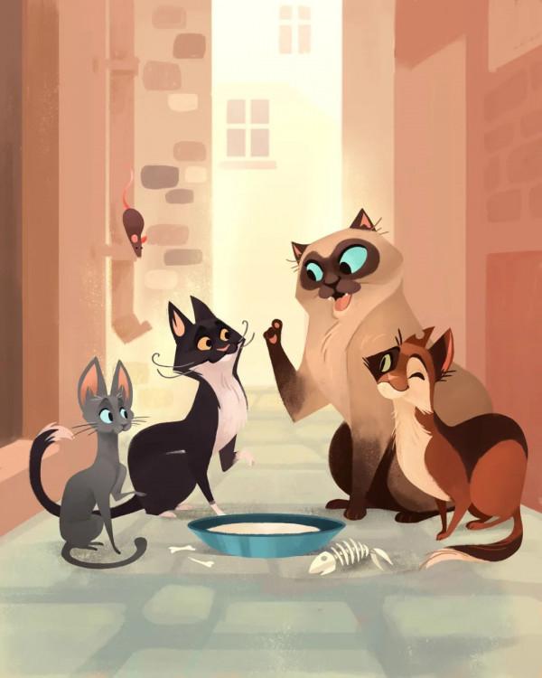 她筆下的畫就和迪士尼動畫一樣治癒 她筆下的畫就和迪士尼動畫一樣治癒