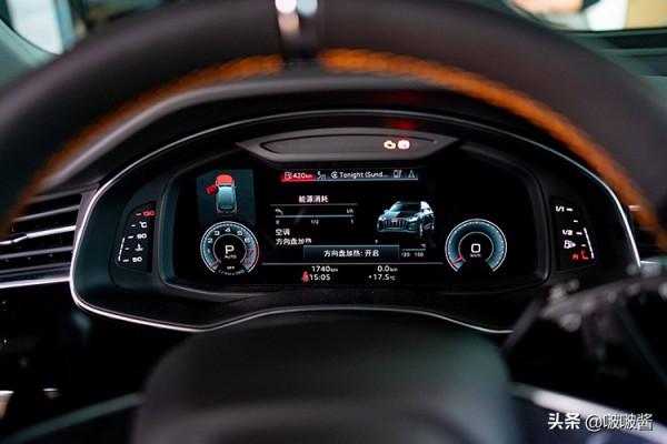 奧迪Q7改裝蘭博基尼加熱方向盤，這氣質完全符合