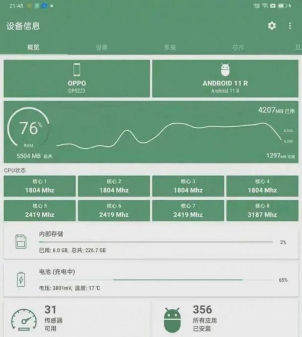 OPPO 平板規格曝光，驍龍 870 加持 +2K LCD 螢幕