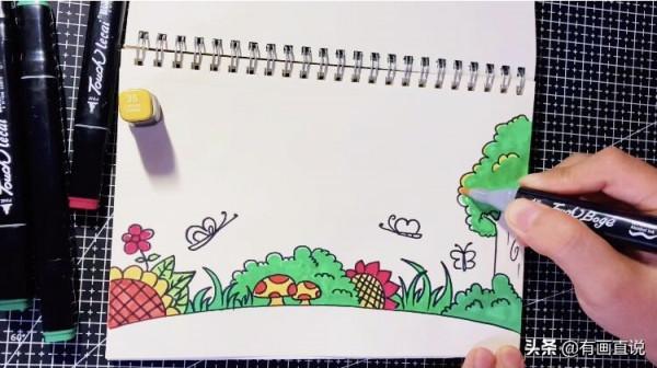 創意兒童畫:分享三款萬能背景畫法,卡通簡筆畫風格,收藏備用 創意兒童畫:分享三款萬能背景畫法,卡通簡筆畫風格,收藏備用