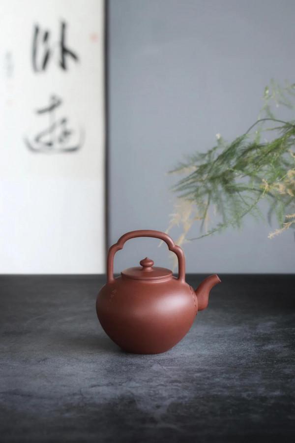 「汲月提樑」 原礦紫泥