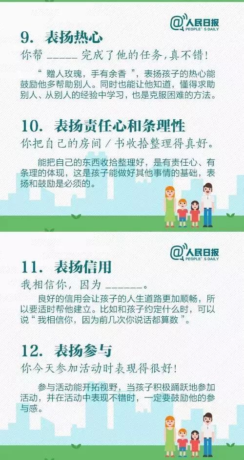 人民日報：15個表揚孩子和10個懲罰孩子的科學方法，家長必讀！