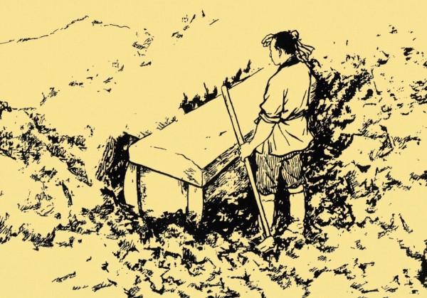 民間故事：女子住新房，夢到小孩來敲門，道士說，往地下挖六尺