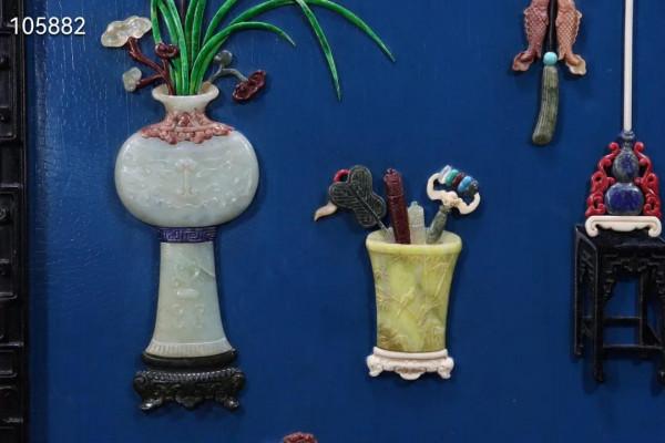 紫檀·博古插屏